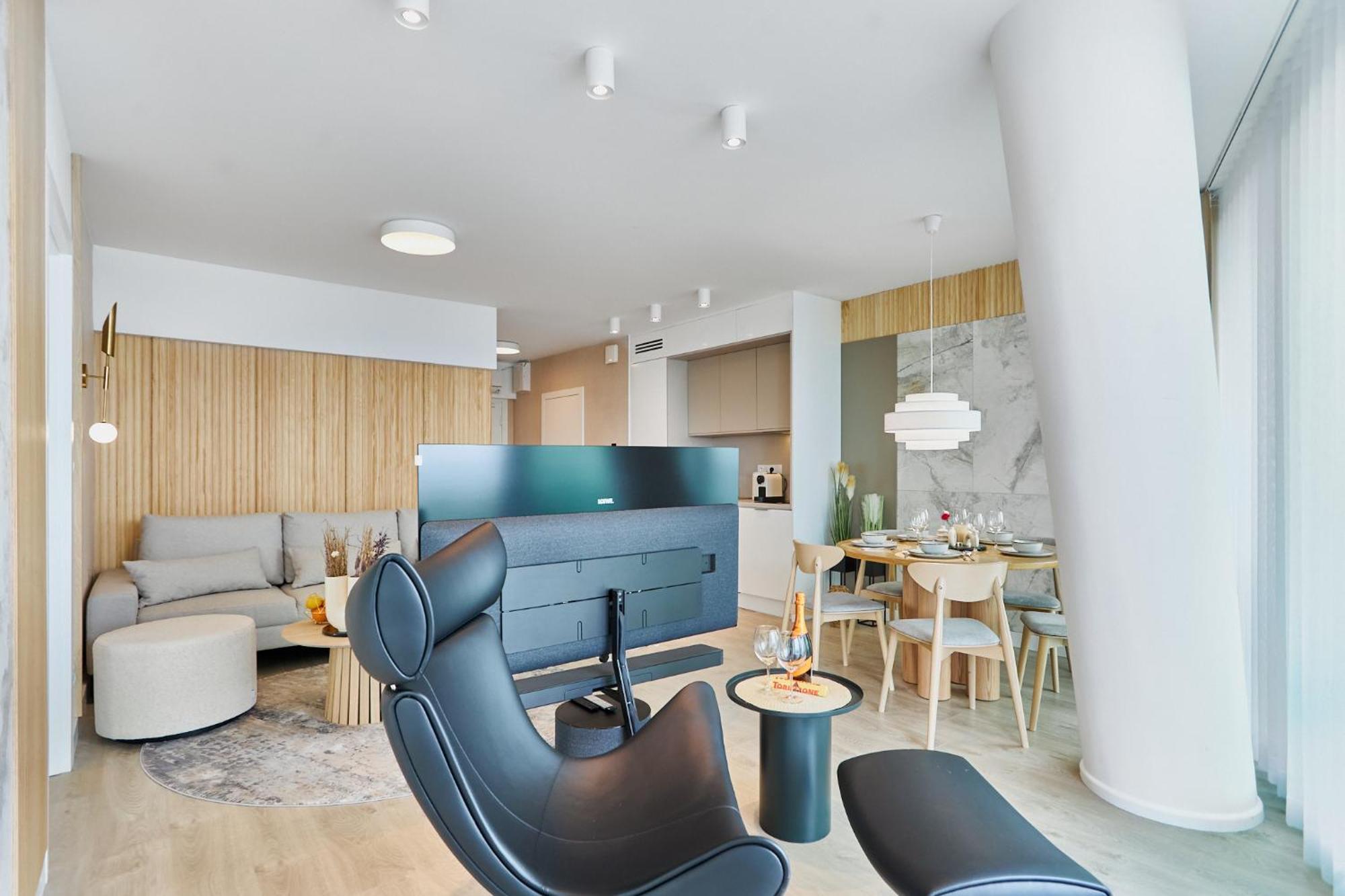 Wave Beachfront Family Apartment Мендзиздрое Екстериор снимка