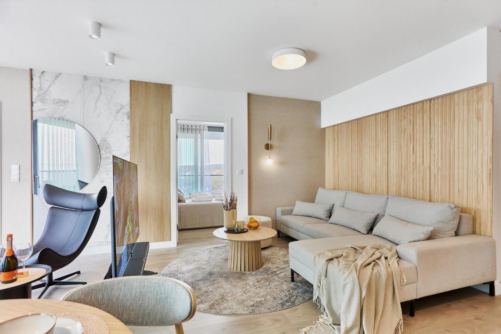 Wave Beachfront Family Apartment Мендзиздрое Екстериор снимка